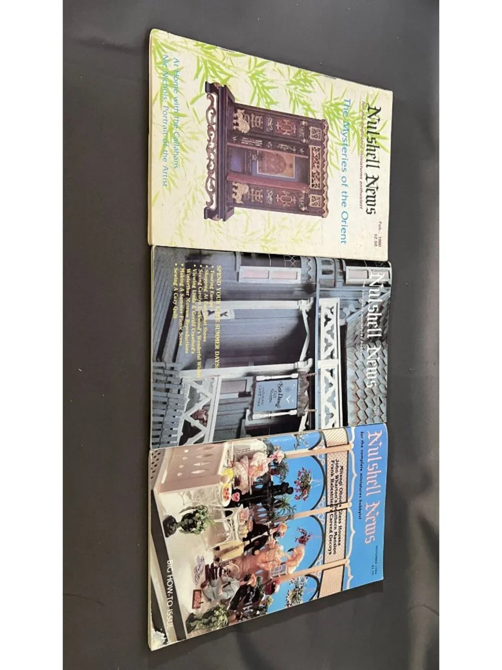 Vintage Dollhouse Magazines Lot: Nutshell News Miniatures & More
